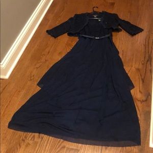 Elegant navy dress